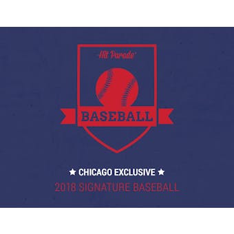 2018 Hit Parade CHICAGO SHOW EXCLUSIVE Baseball Limited Edition Hobby Box /50
