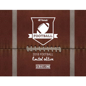 2018 Hit Parade Football Limited Edition - Series 1 - Hobby Box /100 Brady-Rodgers-Garoppolo-Montana!!!
