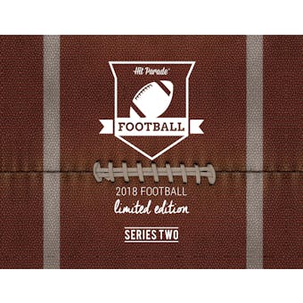2018 Hit Parade Football Limited Edition - Series 2 - 10-Box Hobby Case /100 Brady-Rodgers-Watson!