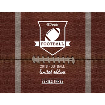 2018 Hit Parade Football Limited Ed Series 3- 10-Box Case-2018 National DACW Live 10 Spot Random Card Break