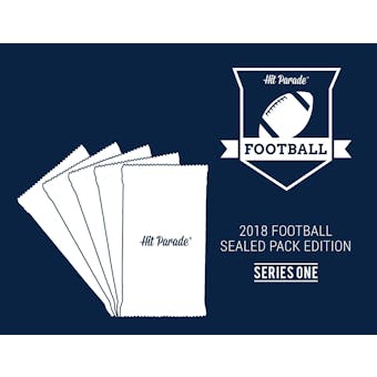 2018 Hit Parade Football Sealed Pack Edition - Series 1 - Hobby Box /100    PSA GRADED PACKS!!!