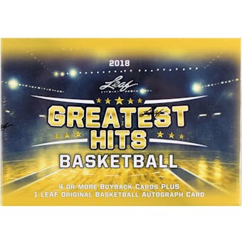 2018 Leaf Greatest Hits Basketball Hobby Box