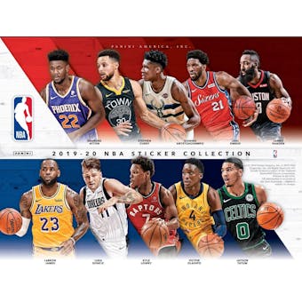 2019/20 Panini NBA Basketball Sticker Collection Box