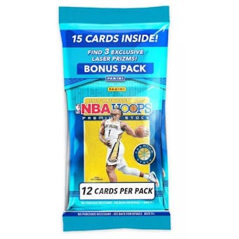 2019/20 Panini Hoops Premium Stock Basketball Cello Multi 15-Card Pack