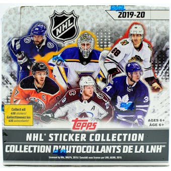 2019/20 Topps NHL Hockey Sticker Collection Box