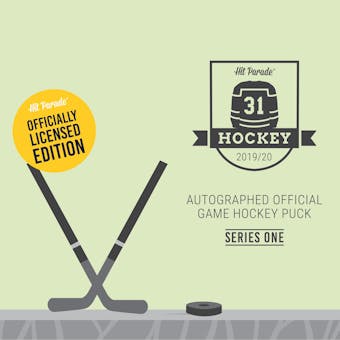 2019/20 Hit Parade Autographed Hockey Official Game Puck Edition - Series 1 - Hobby Box McDavid & Matthews!!