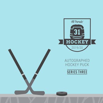2019/20 Hit Parade Autographed Hockey Puck - Series 3 - Hobby Box Matthews, Messier & Lemieux!!