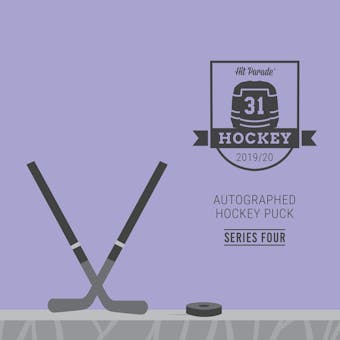 2019/20 Hit Parade Autographed Hockey Puck - Series 4 - Hobby Box Matthews, Sakic & Toews!!