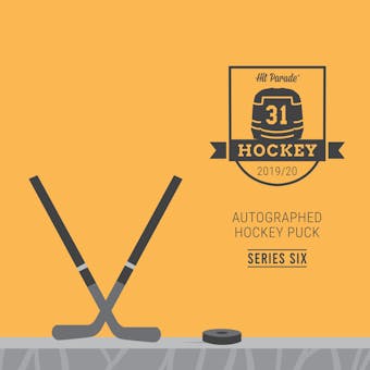 2019/20 Hit Parade Autographed Hockey Puck - Series 6 - Hobby 10-Box Case Matthews & MacKinnon!!