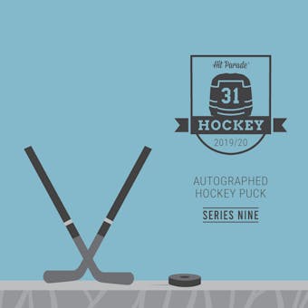 2019/20 Hit Parade Autographed Hockey Puck - Series 9 - Hobby 10-Box Case Jagr, Lundqvist & MacKinnon!!