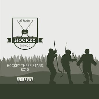 2019/20 Hit Parade Autographed Hockey THREE STARS 8x10 Photo - Series 5 - Hobby Pack Box McDavid & Crosby!!