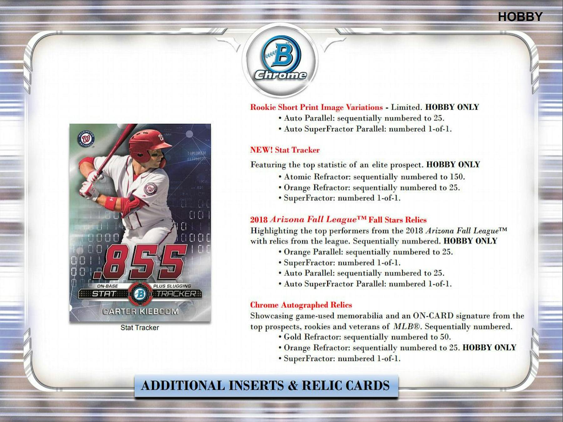 2019 Bowman Chrome Baseball Checklist, Set Info, Prospect Autos, Boxes