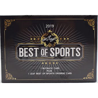2019 Leaf Best of Sports Hobby 10-Box Case- Dacw Live 10 Spot Random Hit Break #1