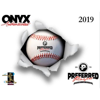 2019 Onyx Preferred Player Collection Autographed Baseball Hobby 3-Box Case
