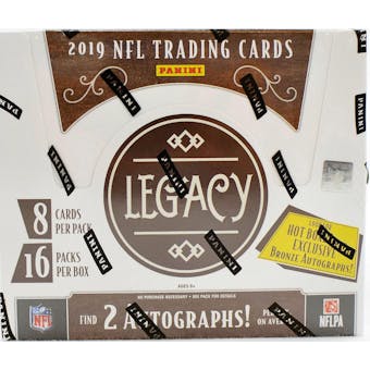2019 Panini Legacy Football Hobby Box