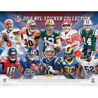 2019 Panini NFL Football Sticker Collection Box