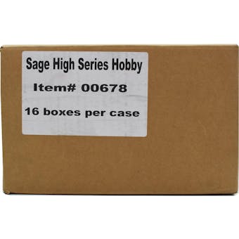 2019 Sage Hit Premier Draft High Series Football Hobby 16-Box Case