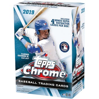 2019 Topps Chrome Baseball 8-Pack Blaster Box