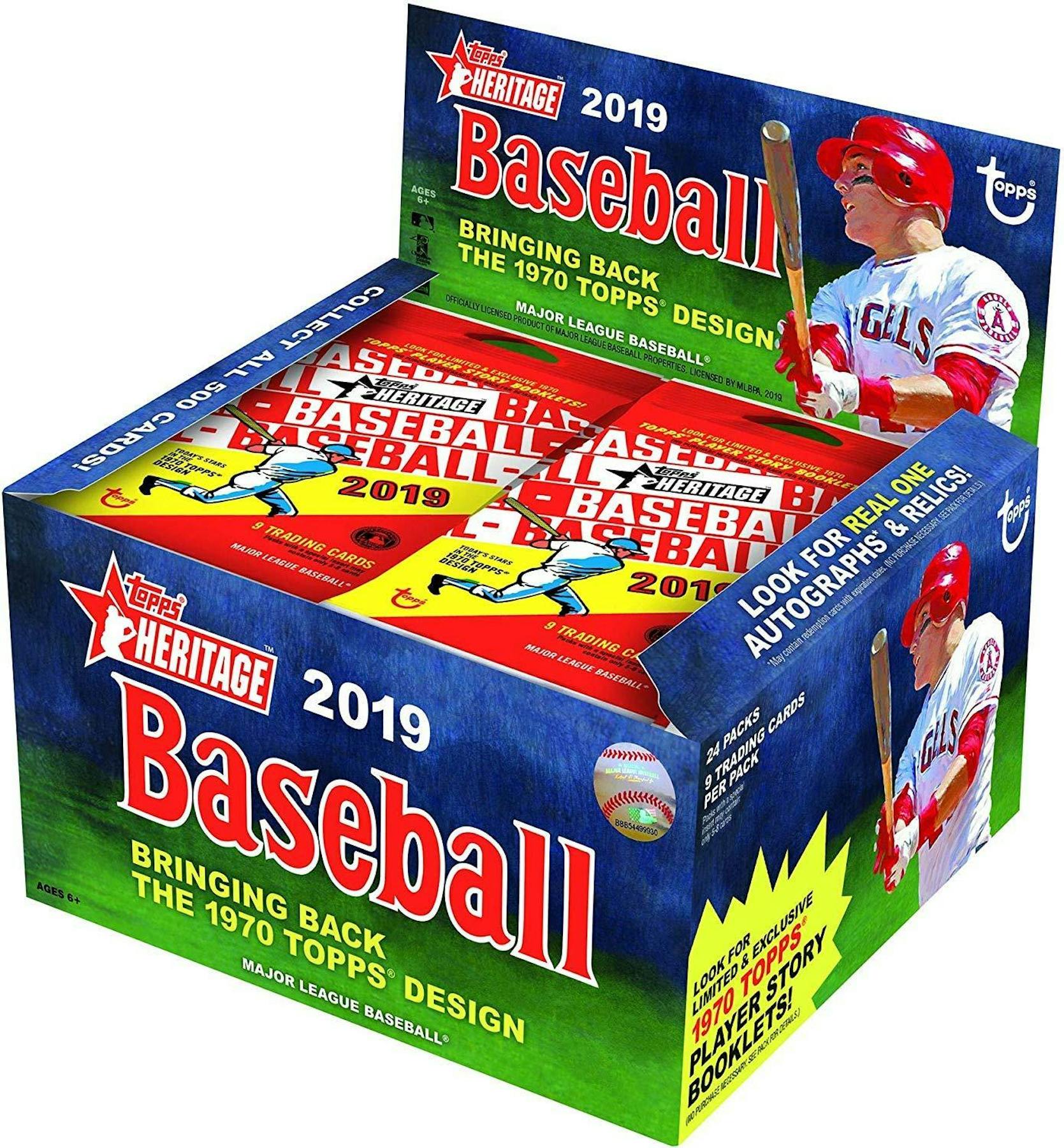 2019 Topps Heritage Baseball 24Pack Box DA Card World
