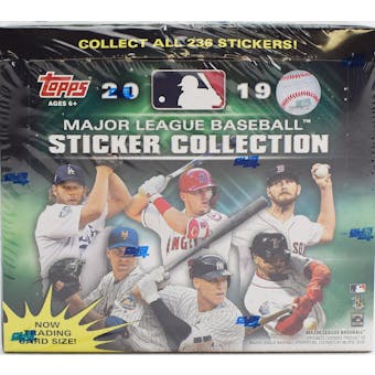 2019 Topps Baseball MLB Sticker Collection Box