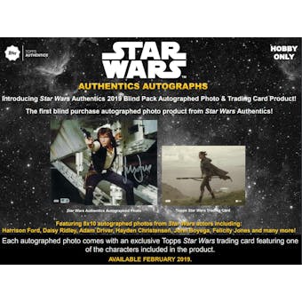 Star Wars Authentics Autographs Hobby Box (Topps 2019)
