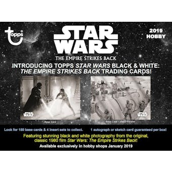 Star Wars: The Empire Strikes Back Black & White Hobby Pack (Topps 2019)