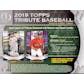 2019 Topps Tribute Baseball 6-Box Case- DACW Live 30 Spot Pick Your Team Break #3