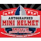 2019 TriStar Hidden Treasures Autographed Mini Helmet Football Hobby 10-Box Case
