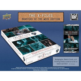 The X-Files: Monsters of the Week Trading Cards 12-Box Case (Upper Deck 2019) (Presell)