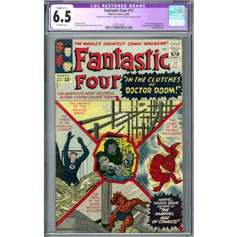 Fantastic Four #17 CGC 6.5 (OW) Restored A-1 *2019714007*