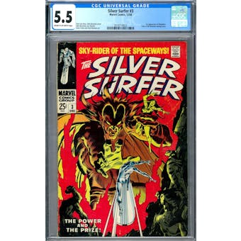 Silver Surfer #3 CGC 5.5 (C-OW) *2019714023*
