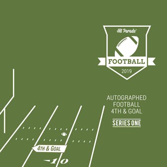 2019 Hit Parade Autographed Football 4th & GOAL Hobby Box - Series 1 - Patrick Mahomes & Ezekiel Elliott!!!