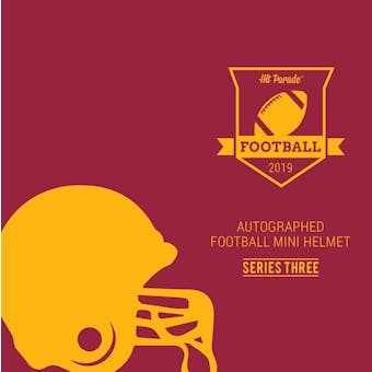 2019 Hit Parade Auto Football Mini Helmet 1-Box Series 3- DACW Live 8 Spot Random Division Break #2