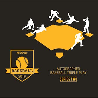 2019 Hit Parade Autographed TRIPLE PLAY Baseball Edition Hobby Box - Series 2 - Judge, Correa, & Ryan!!!