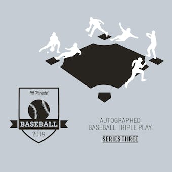 2019 Hit Parade Autographed TRIPLE PLAY Baseball Series 3-  3-Box - DACW Live 9 Spot Random Hit Break #2