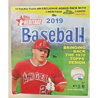 2019 Topps Heritage Baseball Mega Box