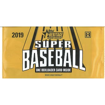 2019 Topps Heritage Minor League Baseball "Super Baseball" Topper Pack