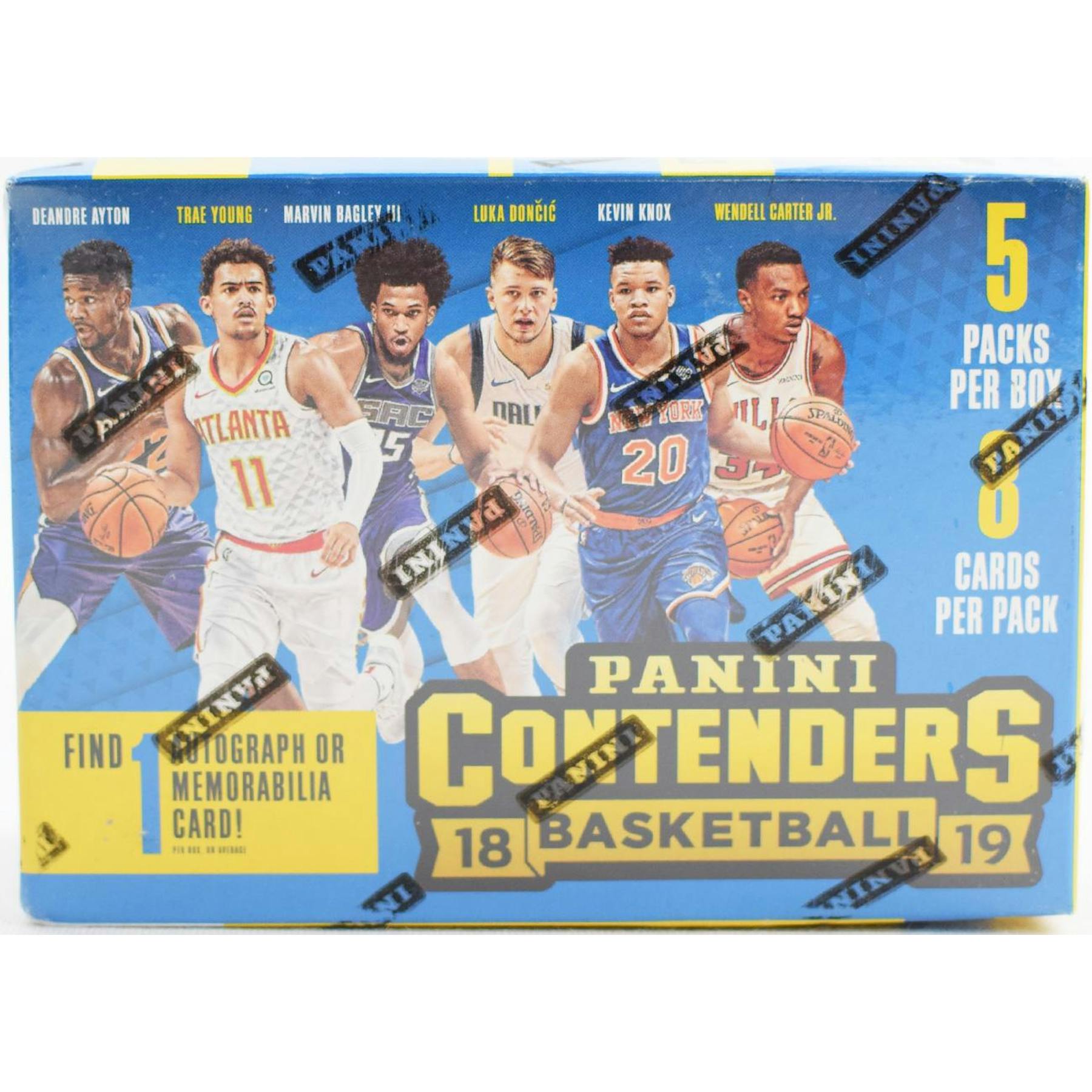 2018 19 Panini Contenders Basketball 5 Pack Blaster Box Da Card World
