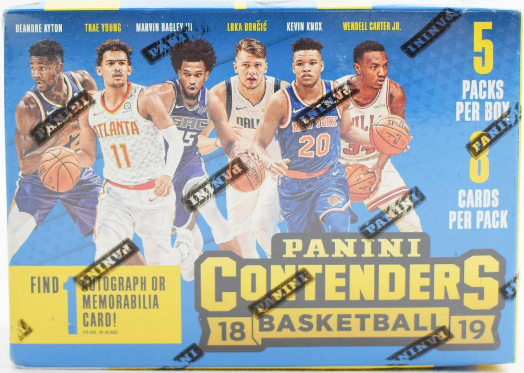 2018 19 Panini Contenders Basketball 5 Pack Blaster Box Da Card World