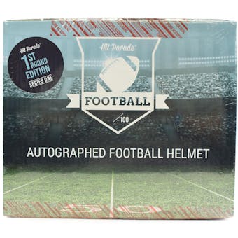 2020 Hit Parade Autographed FS Football Helmet 1ST ROUND EDITION Hobby Box - Series 4 - Mahomes & L. Jackson!