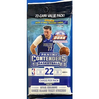 2020/21 Panini Contenders Basketball Jumbo Value Pack (Lot of 12 = 1 Box!)