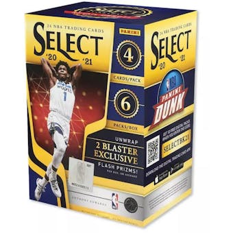 2020/21 Panini Select Basketball 6-Pack Blaster 20-Box Case (Flash Prizms!)
