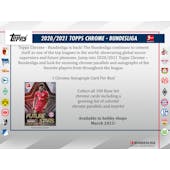2020/21 Topps Chrome Bundesliga Soccer Hobby Pack