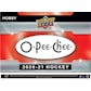 2020/21 Upper Deck O-Pee-Chee Hockey Hobby Box