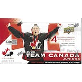 2020/21 Upper Deck Team Canada Juniors Hockey Hobby Box