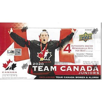 2020/21 Upper Deck Team Canada Juniors Hockey Hobby 8-Box Case