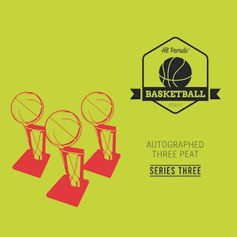 2020/21 Hit Parade Autographed THREE PEAT Basketball Hobby Box - Series 3 - Luka, Ja, Curry & Giannis!!!