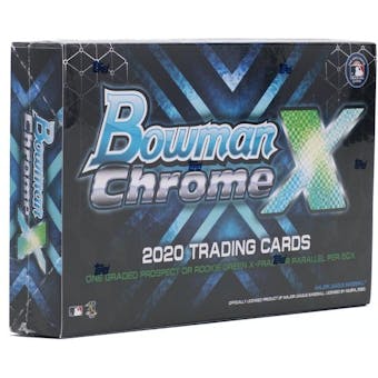 2020 Bowman Chrome X Baseball Hobby Box