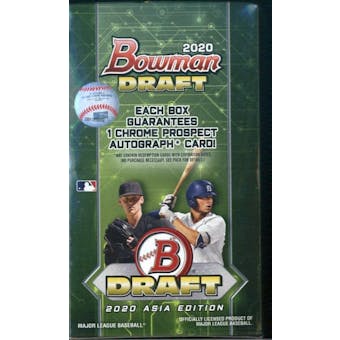 2020 Bowman Draft Asia Edition Baseball Hobby Box