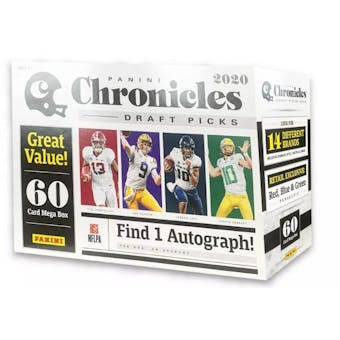 2020 Panini Chronicles Draft Picks Football Mega 60-Card Box